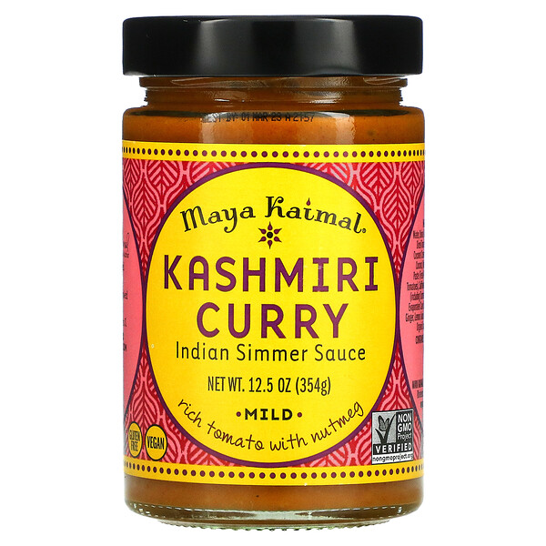 Maya Kaimal, Kashmiri Curry，印度炖酱，温和，12.5 盎司（354 克）