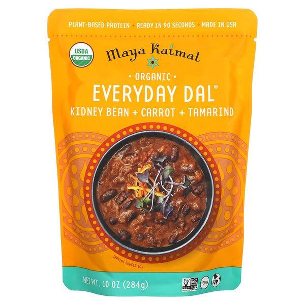 Maya Kaimal, Organic, Everyday Dal, Kidney Beans, Carrots, Tamarind, 10 oz (284 g)