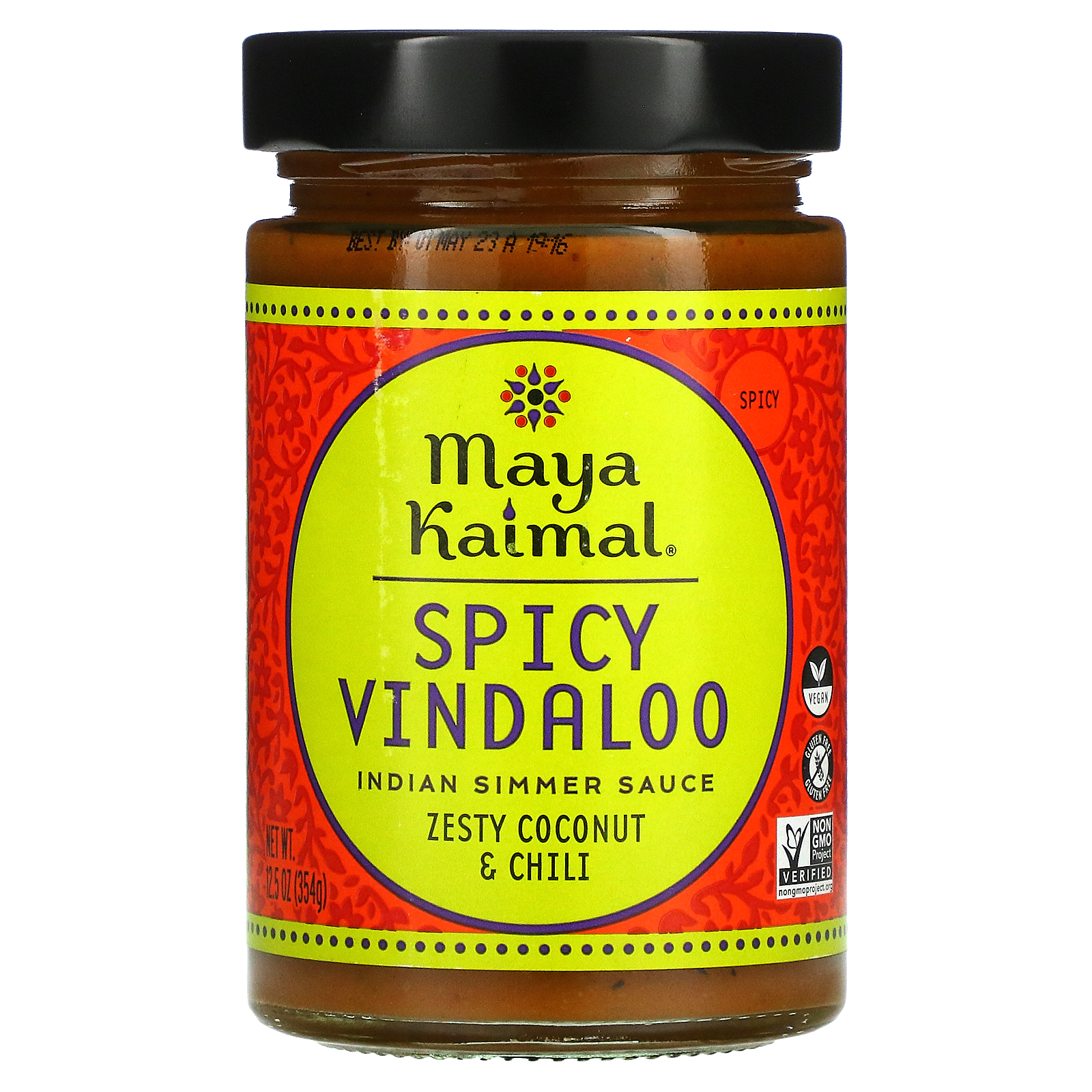Maya Kaimal 売れ筋ランキングも Spicy Vindaloo Indian Simmer Sauce 354 Zesty g Coconut 【タイムセール！】 Chili oz 12.5