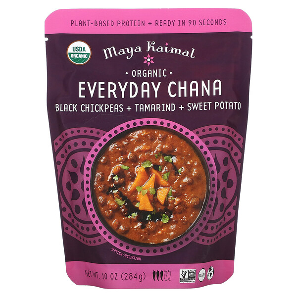 Maya Kaimal‏, Organic, Everyday Chana, Black Chickpeas, Tamarind, Sweet Potato, 10 oz (284 g)