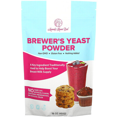 Mommy Knows Best Brewer's Yeast Powder, 16 oz ( 450 g)