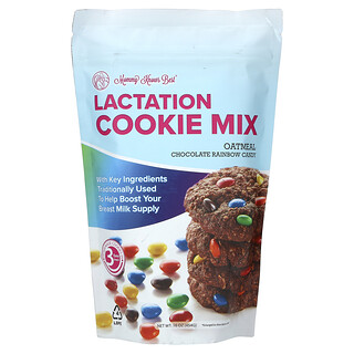 Mommy Knows Best, Mezcla para galletas que promueven la lactancia, Avena y caramelos arcoíris de chocolate, 454 g (16 oz)