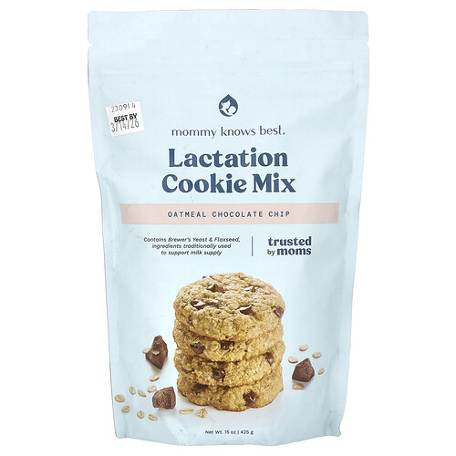 Mommy Knows Best Lactation Cookie Mix, Oatmeal Chocolate Chip, 15 oz ( 425 g)