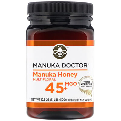 Manuka Doctor Manuka Honey Multifloral, MGO 45+, 1.1 lbs (500 g)
