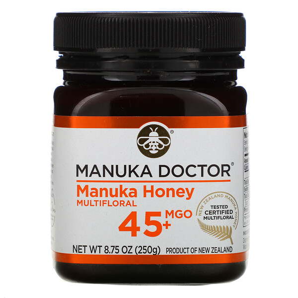 Manuka Doctor, マヌカハニーマルチフローラル、MGO 45+、250g（8.75オンス）