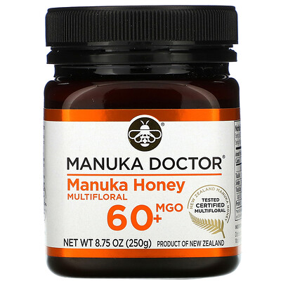 Manuka Doctor Manuka Honey Multifloral, MGO 60+, 8.75 oz (250 g)