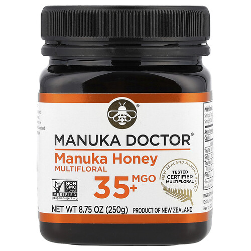 Manuka Doctor Multifloral Manuka Honey, MGO 35+, 8.75 oz (250 g)