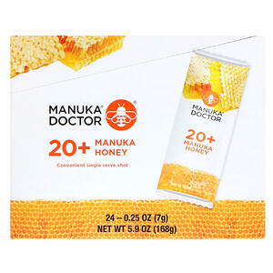 Отзывы о Манука доктор, 20+ Manuka Honey, 24 Sachets, 0.25 oz (7 g) Each