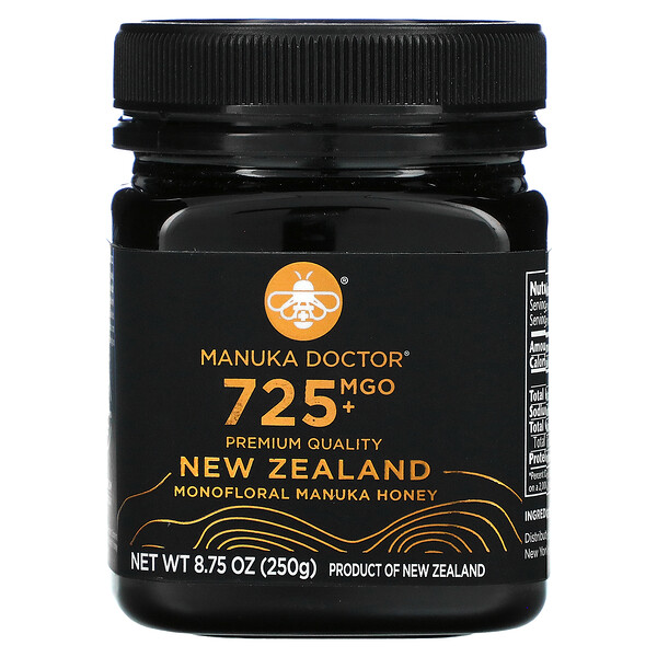 Монофлорный мед манука, MGO 725+, 250 г (8,75 унции)