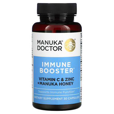 

Manuka Doctor Immune Booster витамин C и цинк + мед манука 30 капсул