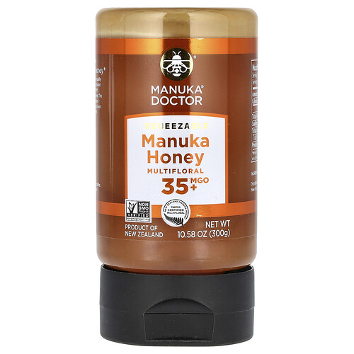 Manuka Doctor Squeezable Multifloral Manuka Honey, MGO 35+, 10.58 oz (300 g)