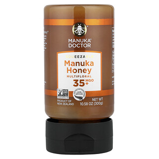 Manuka Doctor, Madu Manuka Multiflora yang Dapat Diperas, MGO 35+, 300 g (10,58 ons)