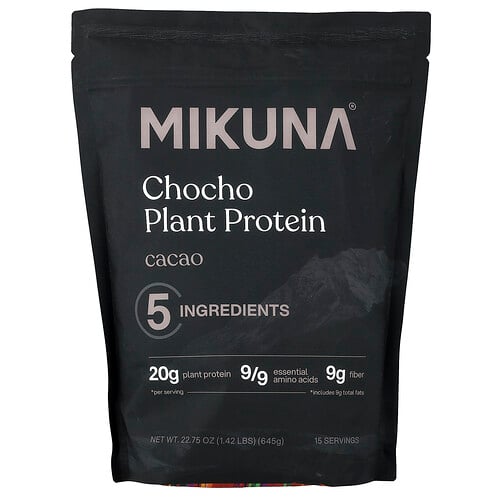 Mikuna Chocho Plant Protein Powder, Cacao, 1.42 lbs (645 g)