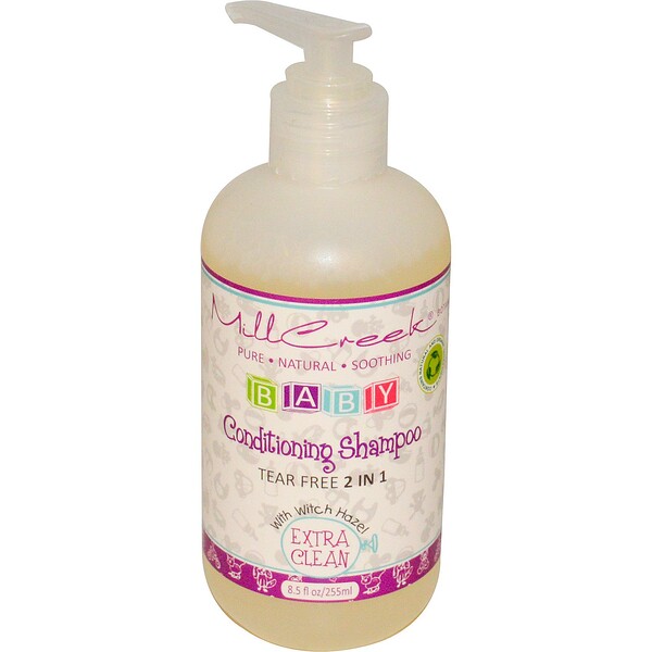 Mill Creek Botanicals‏, Baby Conditioning Shampoo, Extra Clean, 8.5 fl oz (255 ml)