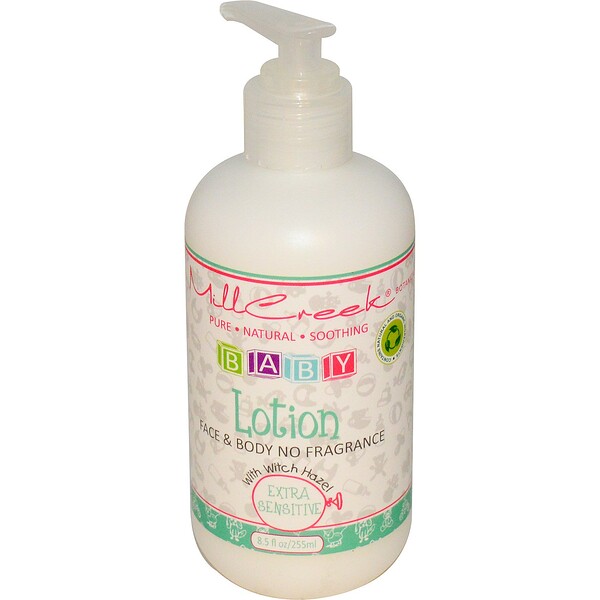 Mill Creek Botanicals‏, Baby Lotion with Witch Hazel, Extra Sensitive, 8.5 fl oz (255 ml)