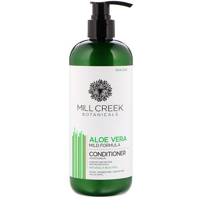 Mill Creek Botanicals Aloe Vera Conditioner, Mild Formula, 14 fl oz (414 ml)