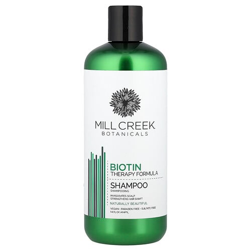 Mill Creek Botanicals Biotin Therapy Formula Shampoo, 14 fl oz (414 ml)