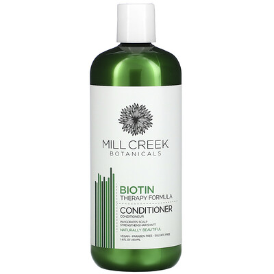 Mill Creek Botanicals Biotin Conditioner, Therapy Formula, 14 fl oz (414 ml)