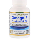 Отзывы о California Gold Nutrition, Омега-3, рыбий жир высшего качества, 100 желатиновых капсул с рыбьим жиром