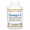 California Gold Nutrition, オメガ3、プレミアムフィッシュオイル、魚ゼラチンソフトジェル100粒