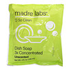 Madre Labs, Dish Soap, 3x Concentrate, Unscented, 1 Pouch, 4 oz (118 ml)