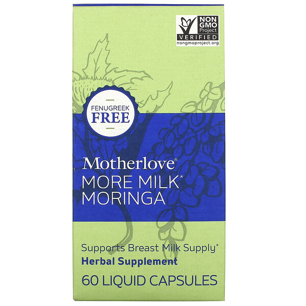 Motherlove‏, More Milk Moringa, 60 Liquid Capsules