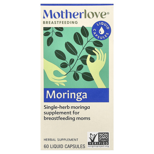 Motherlove Breastfeeding, Moringa, 60 Liquid Capsules (579 mg per Capsule)