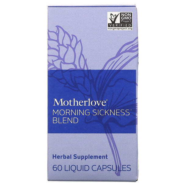 Motherlove‏, Morning Sickness Blend, 60 Liquid Capsules