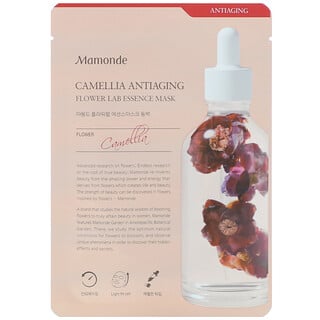 Mamonde, Masque Flower Lab Essence, Camélia anti-âge, 1 feuille, 25 ml