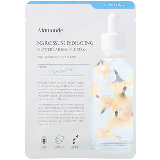 Mamonde, Masque Flower Lab Essence, Narcisse hydratant, 1 feuille, 25 ml