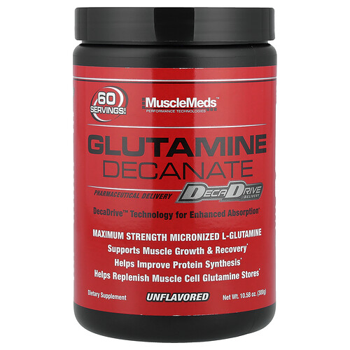 MuscleMeds, Glutamindecanat, geschmacksneutral, 300 g (10,58 oz.)