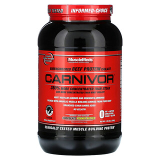 MuscleMeds, Carnivor, 생물공학 분리우피단백질, 초콜릿 땅콩버터, 938g(2.06lbs)