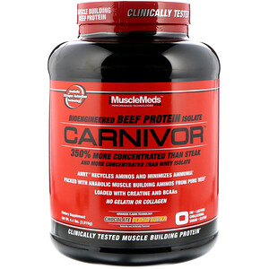 Отзывы о МаслМэдс, Carnivor, Bioengineered Beef Protein Isolate, Chocolate Peanut Butter, 4.4 lbs (2,016 g)