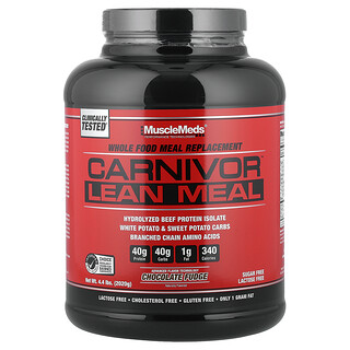 MuscleMeds, Carnivor™ Lean Meal, шоколадная помадка, 2020 г (4,4 фунта)