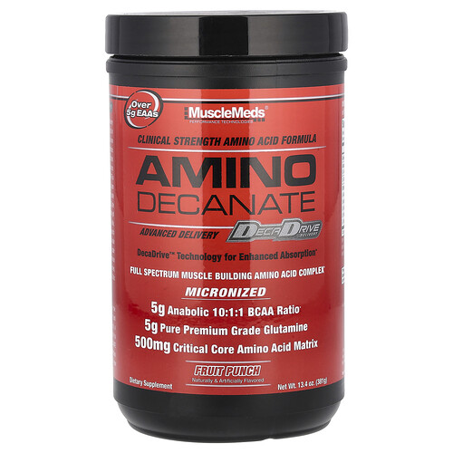 Musclemeds Amino Decanate, Fruit Punch, 13.4 oz (381 g)