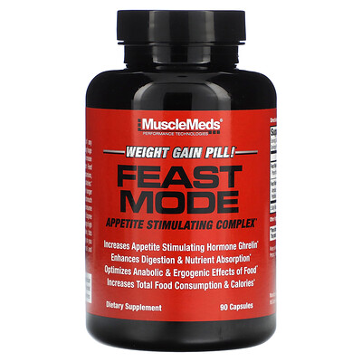 

MuscleMeds Feast Mode, комплекс для стимуляции аппетита, 90 капсул