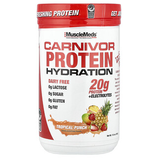 MuscleMeds, Proteinowe nawilżenie Carnivor, tropikalny poncz, 500 g