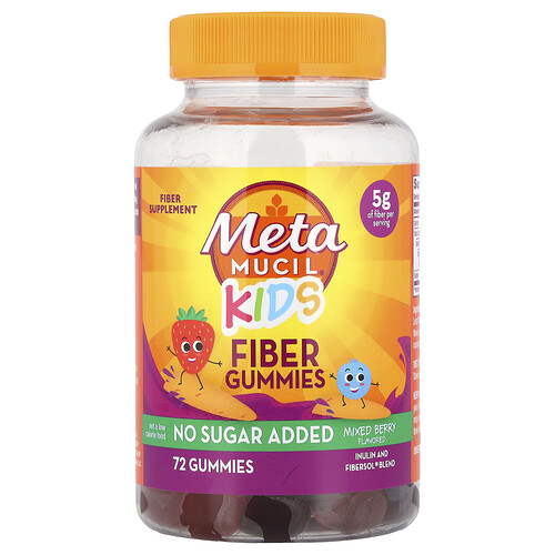 Metamucil Kids, Fiber Gummies, Mixed Berry, 72 Gummies