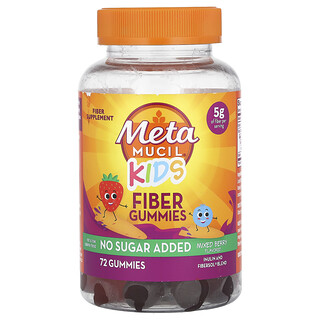 Metamucil, Niños, Gomitas con fibra, Bayas mixtas, 72 gomitas