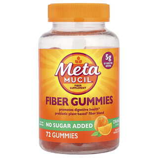 Metamucil, Fiber Gummies, Πορτοκαλί, 72 Gummies
