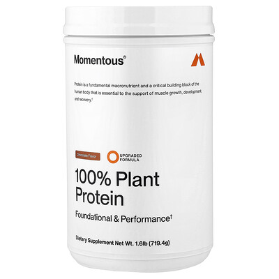 Momentous, Proteína 100 % de origen vegetal, Chocolate, 719,4 g (1,6 lb)