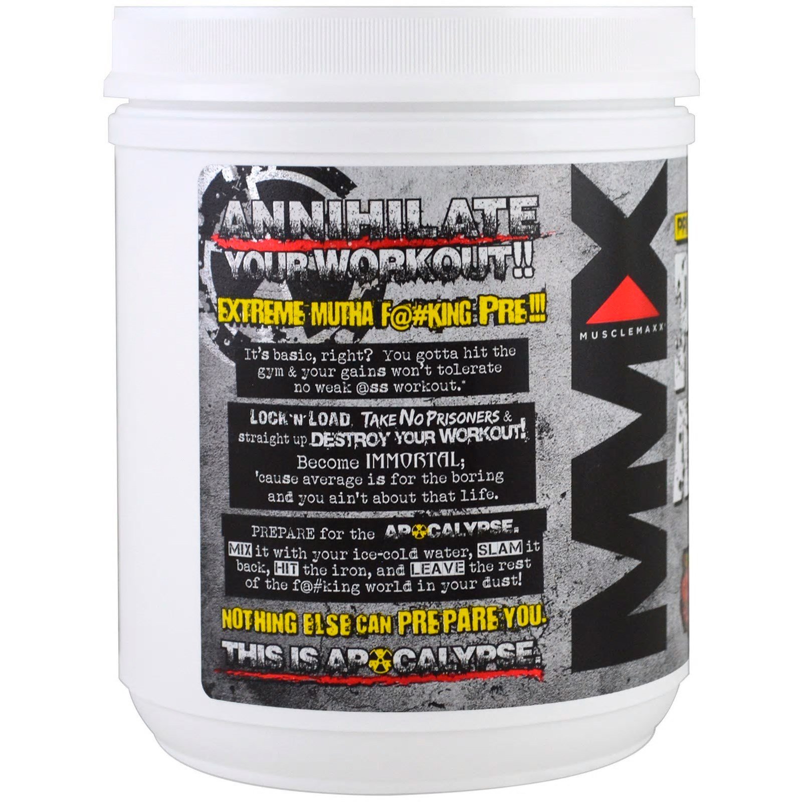 MuscleMaxx, PRE APOCALYPSE, PreWorkout, Arginine + Taurine + Creatine