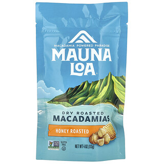Mauna Loa, Macadamias tostadas secas, Tostadas con miel, 113 g (4 oz)