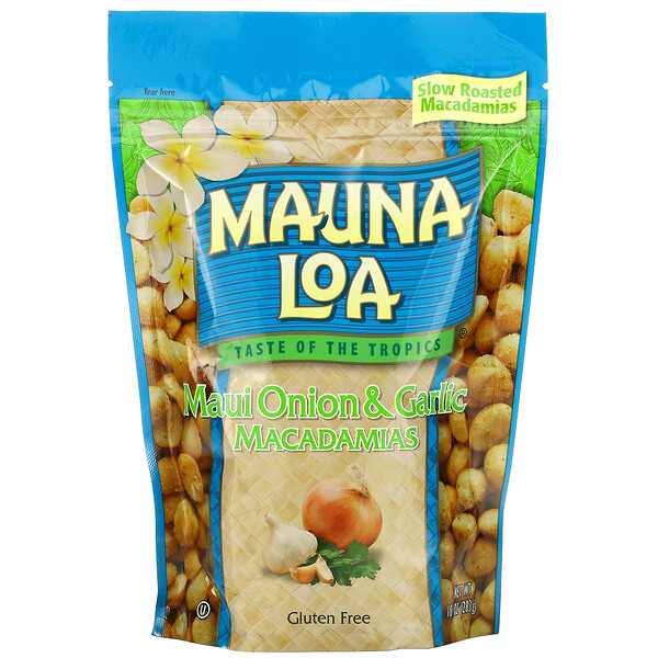 Mauna Loa‏, Maui Onion & Garlic Macadamias, 10 oz (283 g)