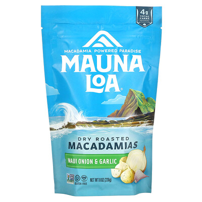 

Mauna Loa Сухие обжаренные макадамия, лук и чеснок Мауи, 226 г (8 унций)