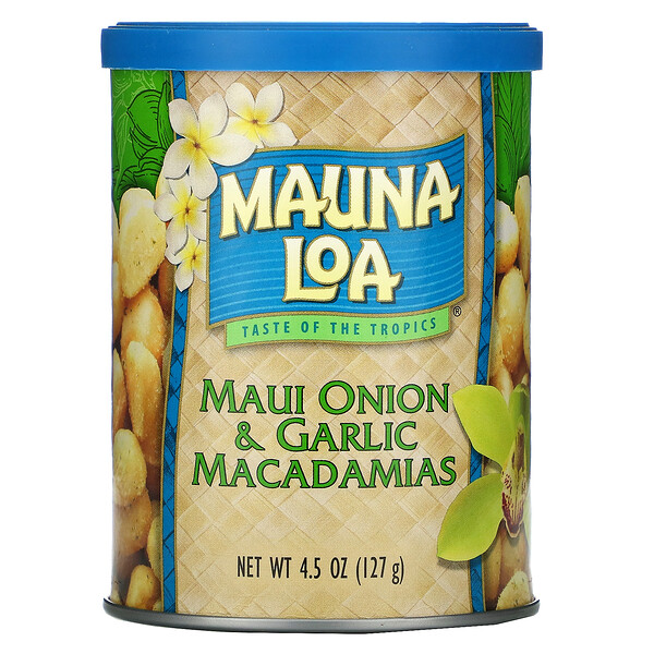 Mauna Loa‏, Maui Onion & Garlic Macadamias, 4.5 oz (127 g)