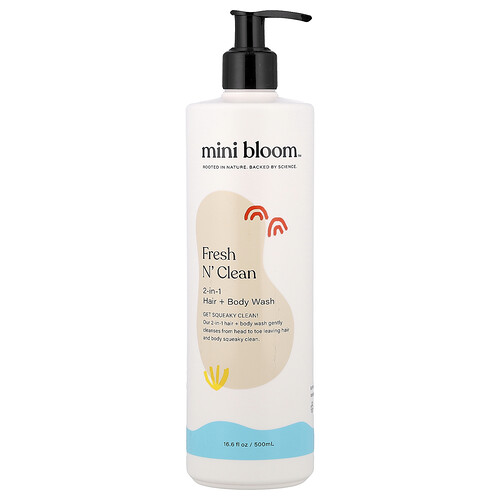 Mini Bloom, Fresh N' Clean, 2-in-1 Haar- und Duschgel, 500 ml (16,6 fl. oz.)