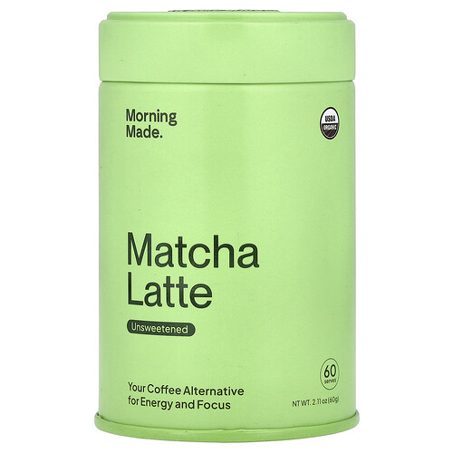 Morning Made, Matcha Latte, Unsweetened, 2.11 oz (60 g)