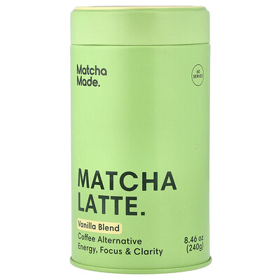 Morning Made, Latte de matcha, Mezcla de vainilla, 240 g (8,46 oz)