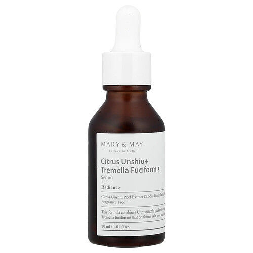 Mary & May, Citrus Unshiu + Tremella Fuciformis Serum, 1.01 fl oz (30 ml)